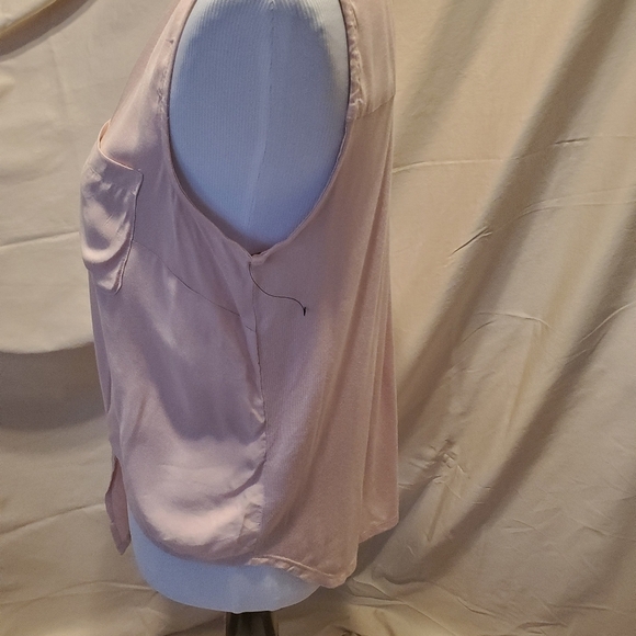 Ana Blush Color Front Tie Button Down 👚 SZ M 💕 - Picture 6 of 10